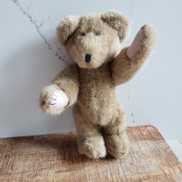 VTG Boyds Bear Plush Teddy 10" Poseable Mohair Style Handmade TBC Ltd 90s - Picture 2 of 10